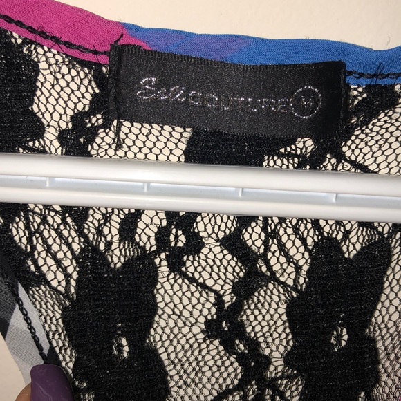 Sheer multicolored striped Tank Medium - Picture 3 of 8